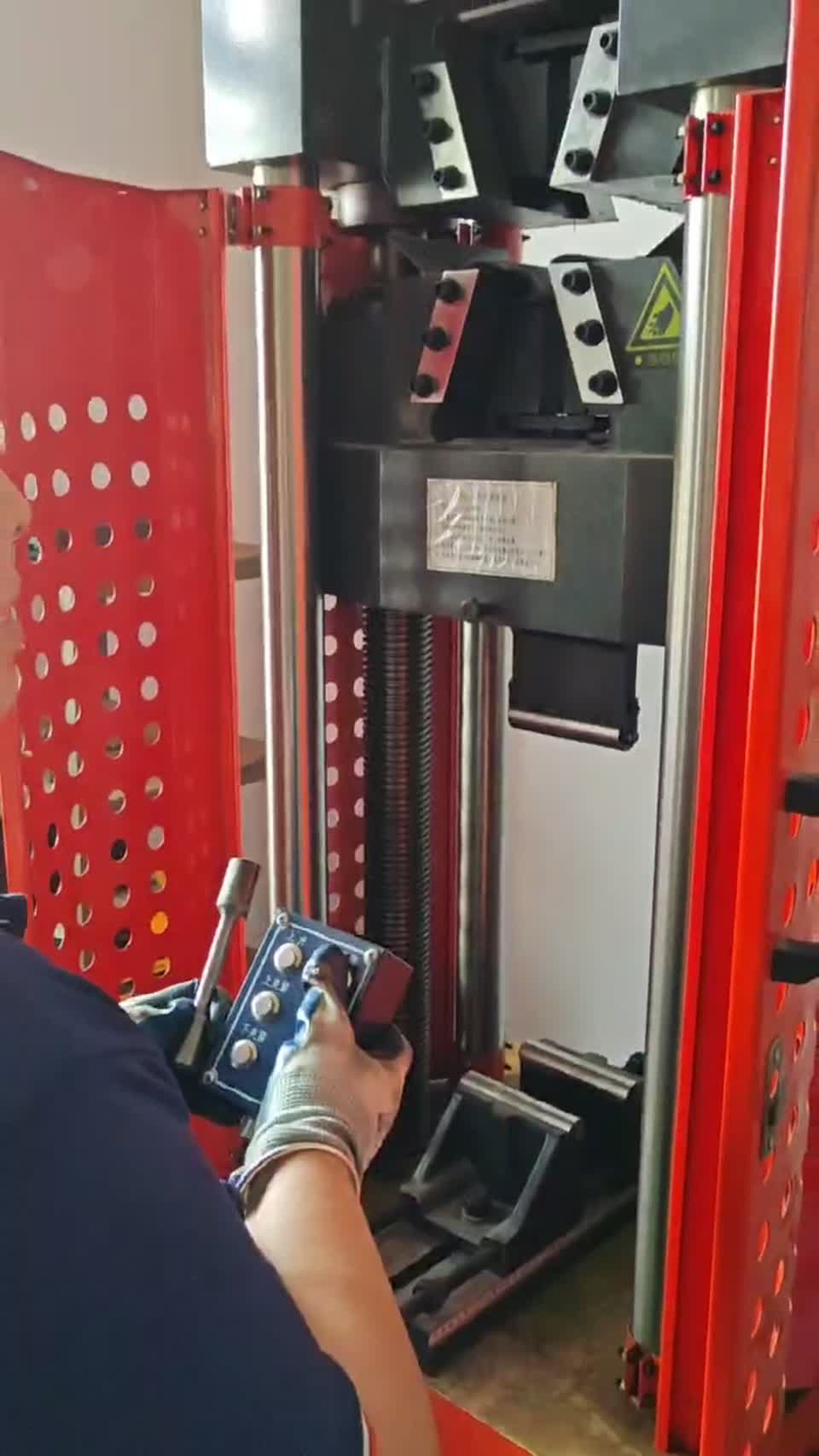 Physical testing equipment operating in a laboratory